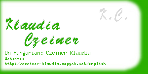 klaudia czeiner business card